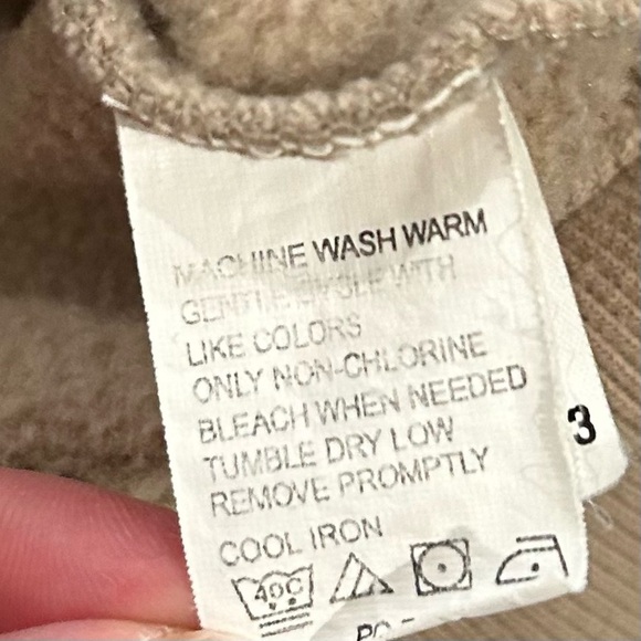 Arrow 1/4 Zip Tan Long Sleeve Pullover Mock Neck Sweatshirt Men's Large Tall - Picture 7 of 8